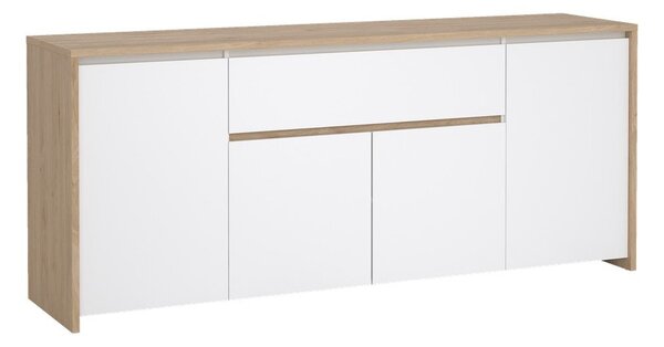 Bijela/u prirodnoj boji komoda u dekoru hrasta 197x84x48 cm Next – Tvilum