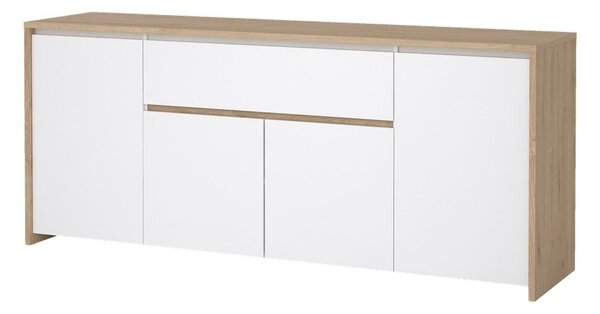 Bijela/u prirodnoj boji komoda u dekoru hrasta 197x84x48 cm Next – Tvilum