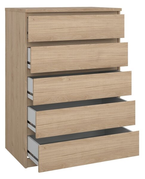 Komoda u dekoru hrasta u prirodnoj boji 77x111x50 cm Naia – Tvilum