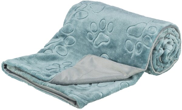 Trixie deka za pse Barry 70x50 cm, petrol/siva