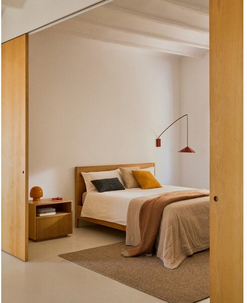 Svjetlo smeđi pamučan prošiven prekrivač 240x260 cm Isor – Kave Home