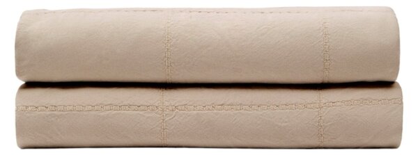 Svjetlo smeđi pamučan prošiven prekrivač 240x260 cm Isor – Kave Home