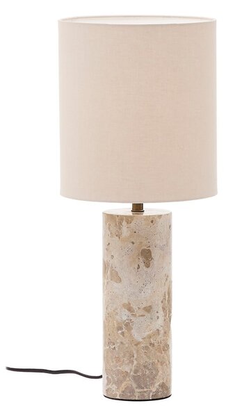 Bež mramorna stolna lampa s tekstilnim sjenilom (visina 54 cm) Raze – Kave Home