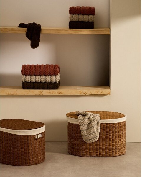 Košare u setu 2 kom od ratana 50x36x32 cm Indali – Kave Home