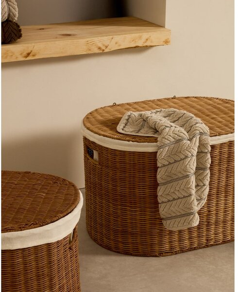 Košare u setu 2 kom od ratana 50x36x32 cm Indali – Kave Home