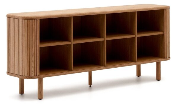 Komoda u dekoru jasena s kliznim vratima u prirodnoj boji 180x75,5x40 cm Mailen – Kave Home