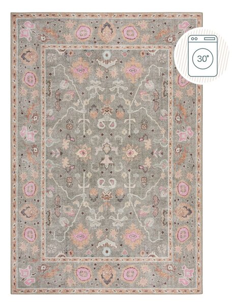 Svijetlo zeleni periv tepih 190x290 cm Una Floral – Flair Rugs