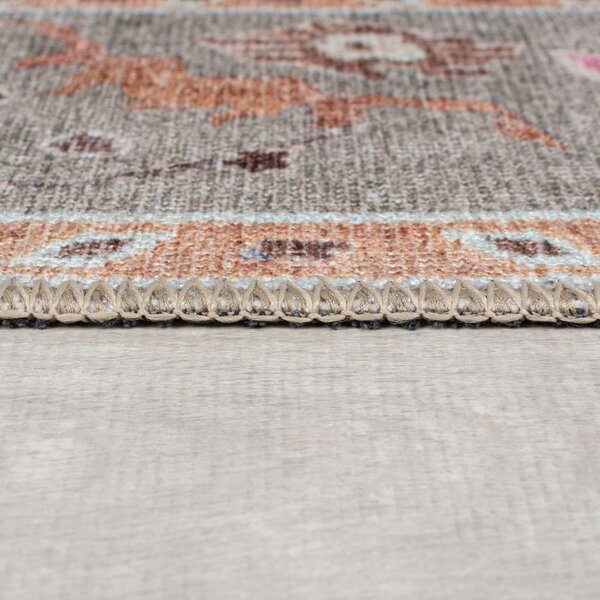 Svijetlo zeleni periv tepih 190x290 cm Una Floral – Flair Rugs