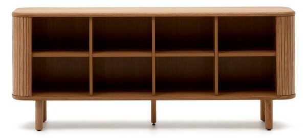 Komoda u dekoru jasena s kliznim vratima u prirodnoj boji 180x75,5x40 cm Mailen – Kave Home