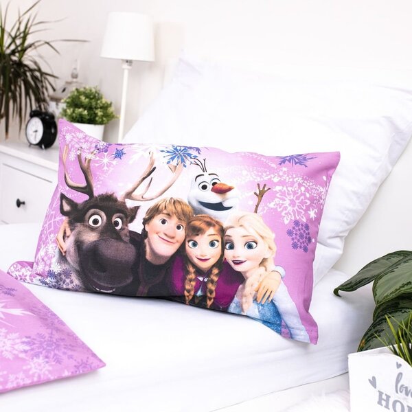 Pamučna dječja posteljina za dječji krevetić 100x135 cm Frozen "Purple" – Jerry Fabrics