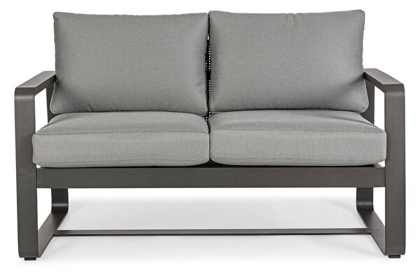 Siva vrtna sofa aluminijska Merrigan – Bizzotto