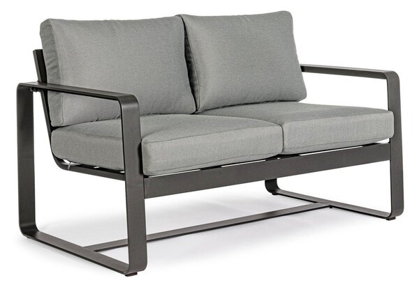 Siva vrtna sofa aluminijska Merrigan – Bizzotto