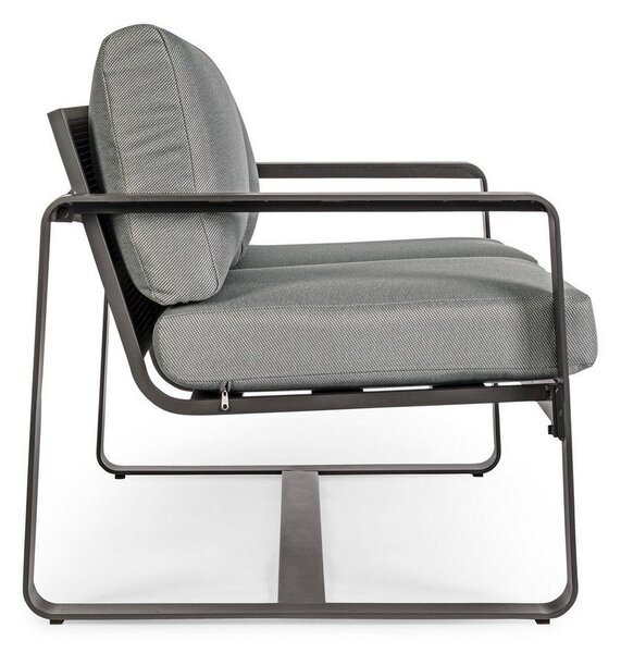 Siva vrtna sofa aluminijska Merrigan – Bizzotto