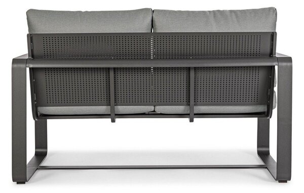 Siva vrtna sofa aluminijska Merrigan – Bizzotto