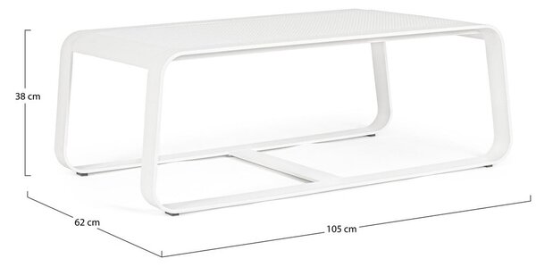 Vrtni stolić za kavu aluminijski 62x105 cm Merrigan – Bizzotto