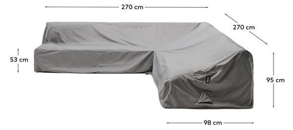 Zaštitna navlaka za vrtni namještaj 270x270x95 cm Iria – Kave Home