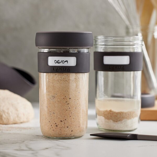 Set za pripremu tijesta s kvascem s lopaticom 2 kom 700 ml – Lékué