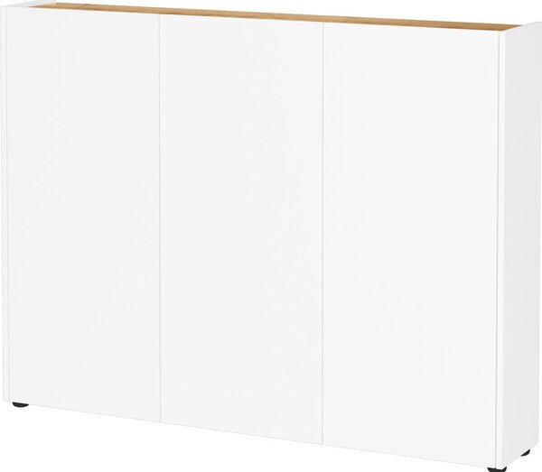 Bijeli ormarić u dekoru hrasta 138x105x25 cm Libbiano – Germania