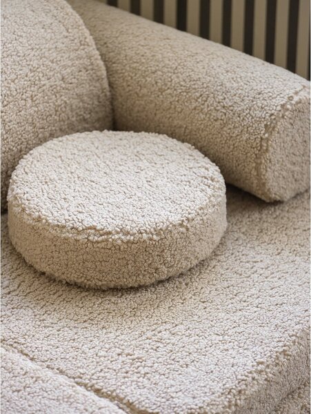 Svjetlo smeđi dječji kauč od bouclé tkanine 132 cm Settee – Wigiwama