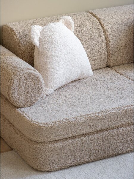 Svjetlo smeđi dječji kauč od bouclé tkanine 132 cm Settee – Wigiwama