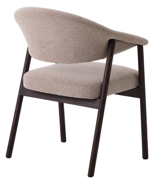 Bež blagovaonske stolice u setu s naslonima za ruke 2 kom od punog hrasta Elk – Unique Furniture