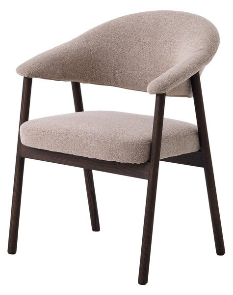 Bež blagovaonske stolice u setu s naslonima za ruke 2 kom od punog hrasta Elk – Unique Furniture