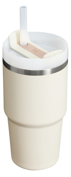 Krem termosica od nehrđajućeg čelika sa slamkom 600 ml Quencher H2.0 FlowState Tumbler Cream – Stanley