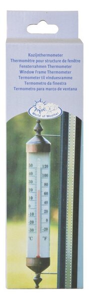 Termometar za prozor u brončanoj boji Esschert Design, visina 25 cm