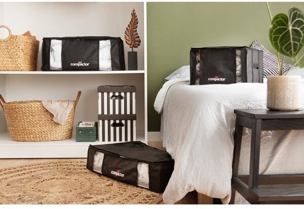 Crna vakuumska kutija za pohranu Compactor Black Edition, volumena 210 l