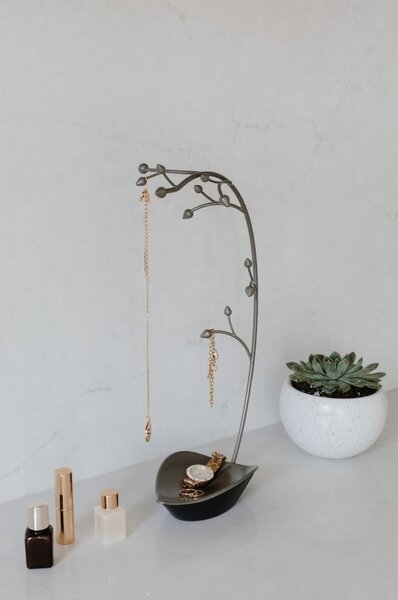 Stalak u srebrnoj boji za nakit Umbra Orchid