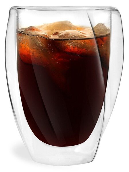 Set od 2 šalice s dvostrukom staklenom stijenkom Vialli Design Latte, 300 ml