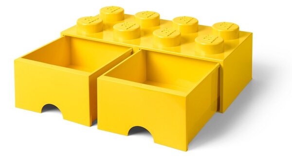 Žuta kutija za pohranu s dvije ladice LEGO®