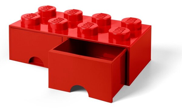 Crvena kutija za pohranu s dvije ladice LEGO®