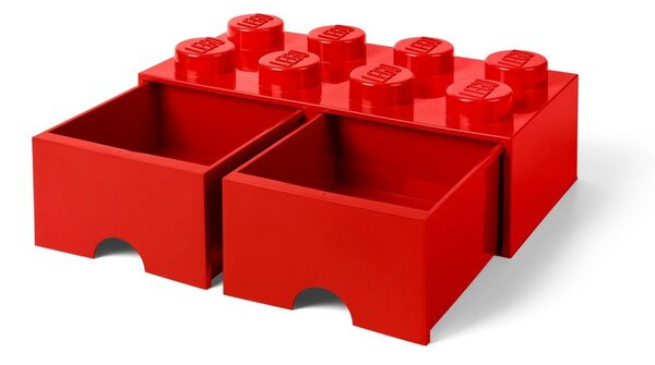 Crvena kutija za pohranu s dvije ladice LEGO®
