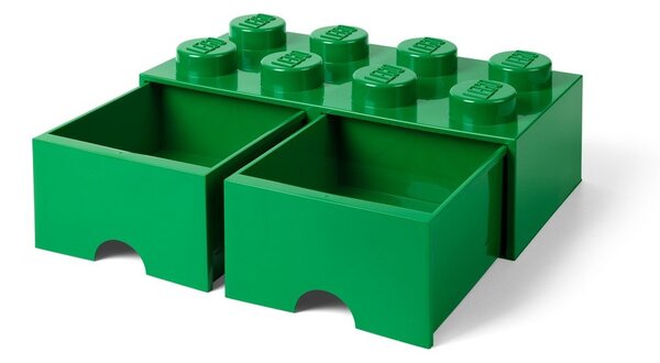 Zelena kutija za pohranu s dvije ladice LEGO®