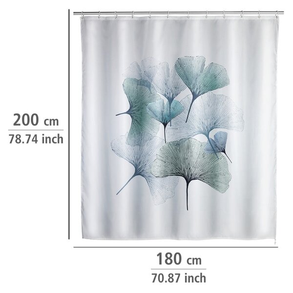 Periva tuš zavjesa Wenko Ginkgo, 180 x 200 cm