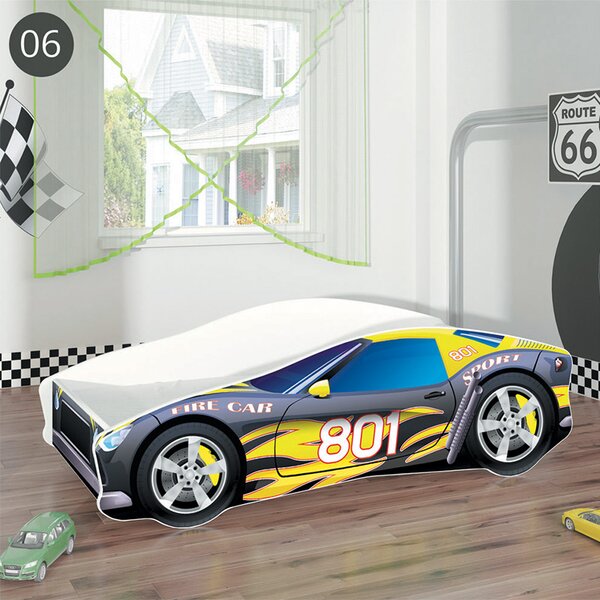 Dječji krevet ACMA Auto 140x70 cm 06 Racer 801