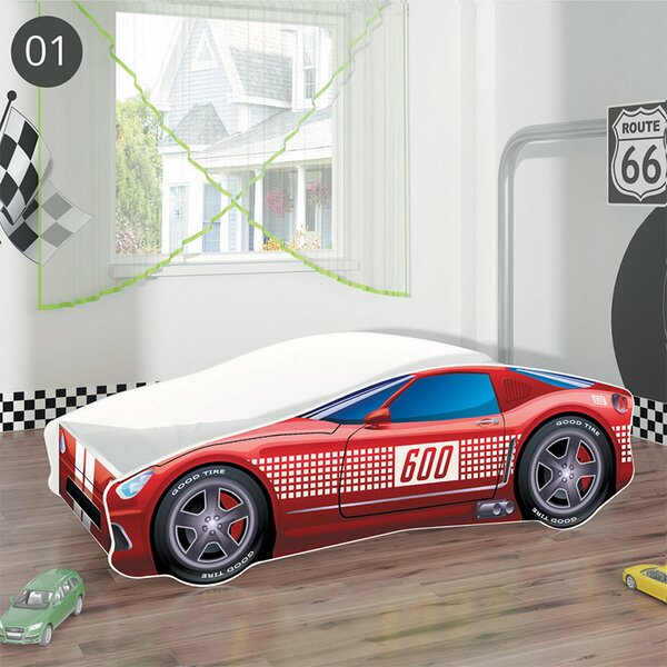 Dječji krevet ACMA Auto 140x70 cm 01 Racer 600