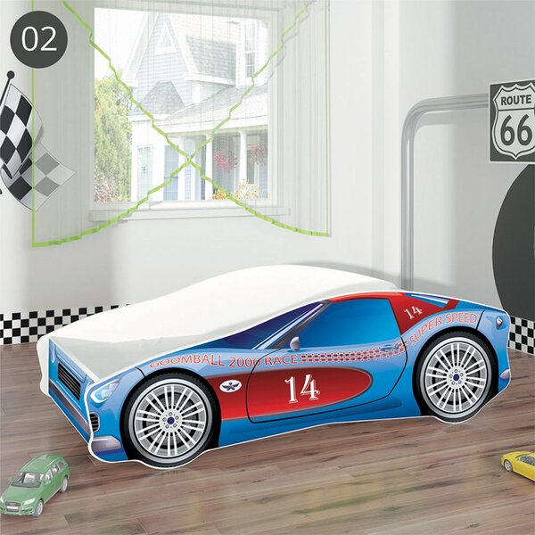 Dječji krevet ACMA Auto 140x70 cm 02 Racer 14