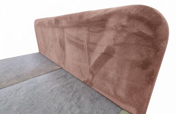 Tapecirani krevet boxspring FORENA 160x200 cm staroružičasta Madrac: Bonell opružni madrac