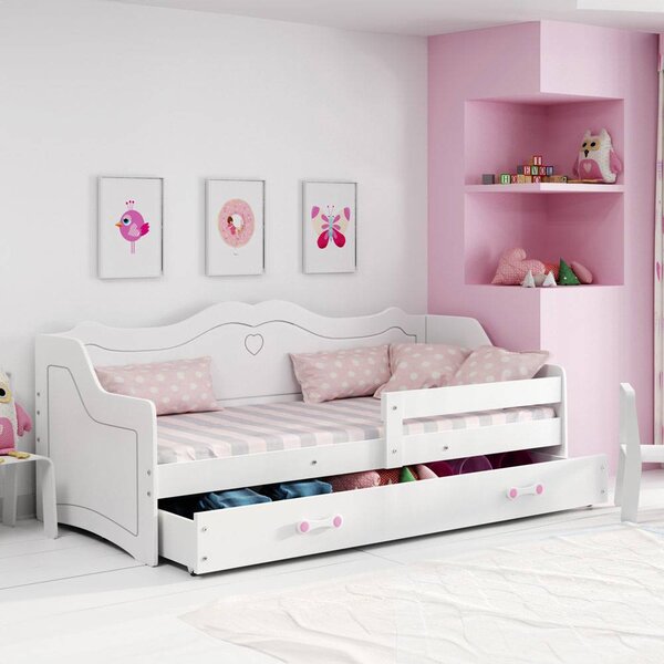 Krevet BMS Julia + ladica, BIA 160x80 bijela