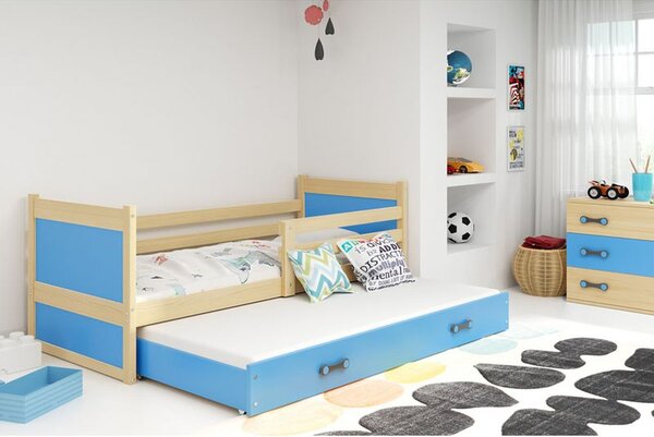 Krevet BMS Rico za 2 osobe 200x90 cm, PINE plava