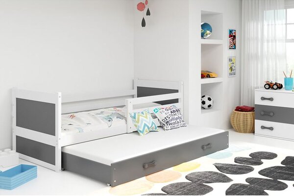 Krevet BMS Rico za 2 osobe 200x90 cm, BIA grafit