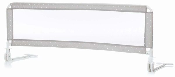 Fillikid zaštitna ograda za krevet Hugo 135x50 cm, siva s točkicama