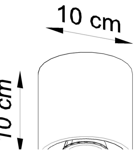 Crna stropna lampa Sollux Roda
