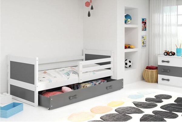 Krevet BMS Rico + ladica 200x90 cm, BIA grafit