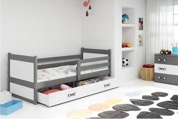 Krevet BMS Rico + ladica 200x90 cm, GRF bijela