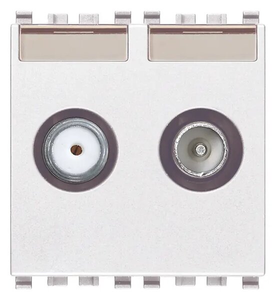 VIMAR EIKON TV-RD-SAT JEDNOS.2 IZLAZA 2M TV/SAT BIJELI VI20302.01.B