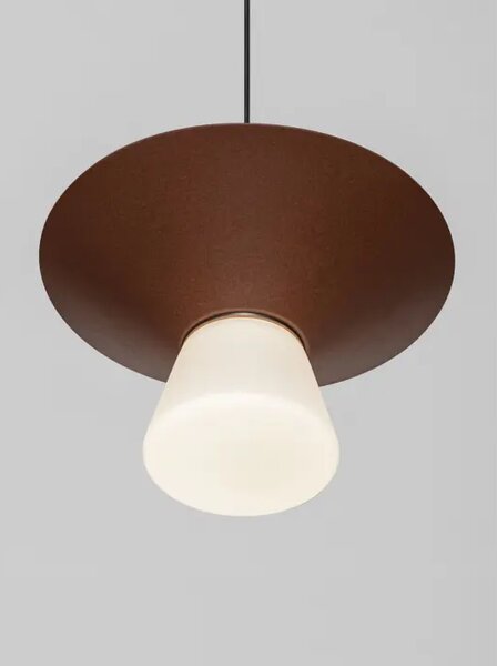 Tanka cilindrična LED visilica Nova Luce Baris (Triac dimabilna), 8W, smeđa NL9009315