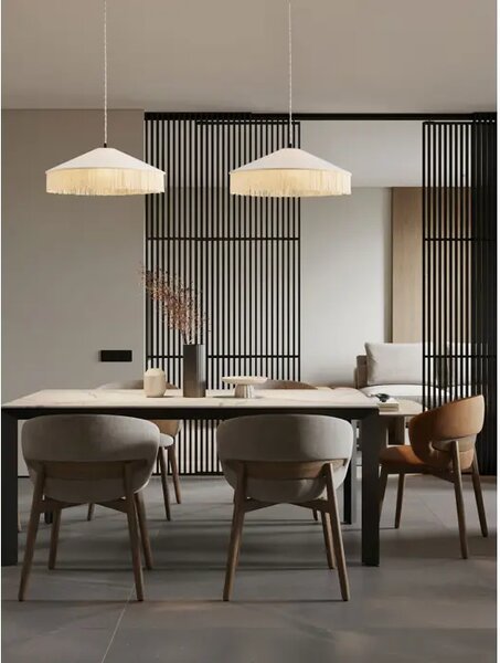 VELVY Visilica Grlo E27 1x12 W IP20 FI: 52 V: 200 cm Bijela NL9061128